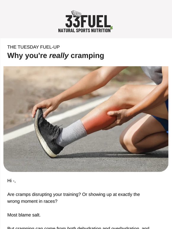 Why you cramp — - it's probably not salt