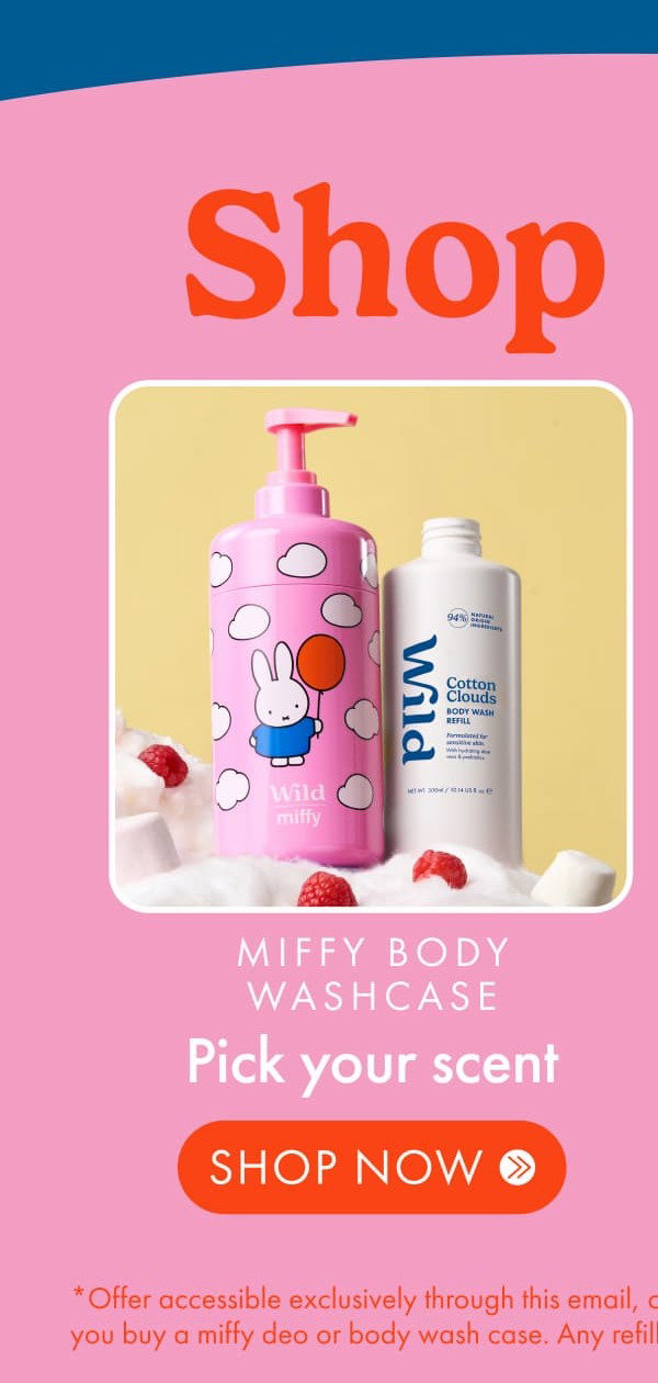 Miffy Body Wash Case + Cotton Clouds