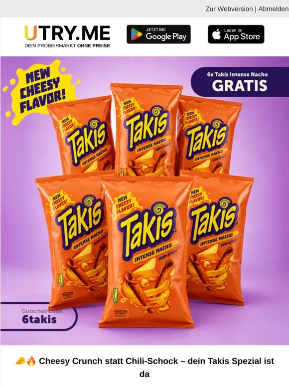 🧀 6x Takis Cheesy Intense Nacho gratis sichern