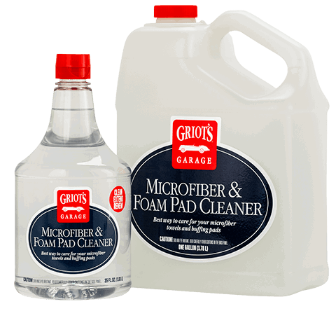 Microfiber & Foam Pad Cleaner available in 35oz and gallon