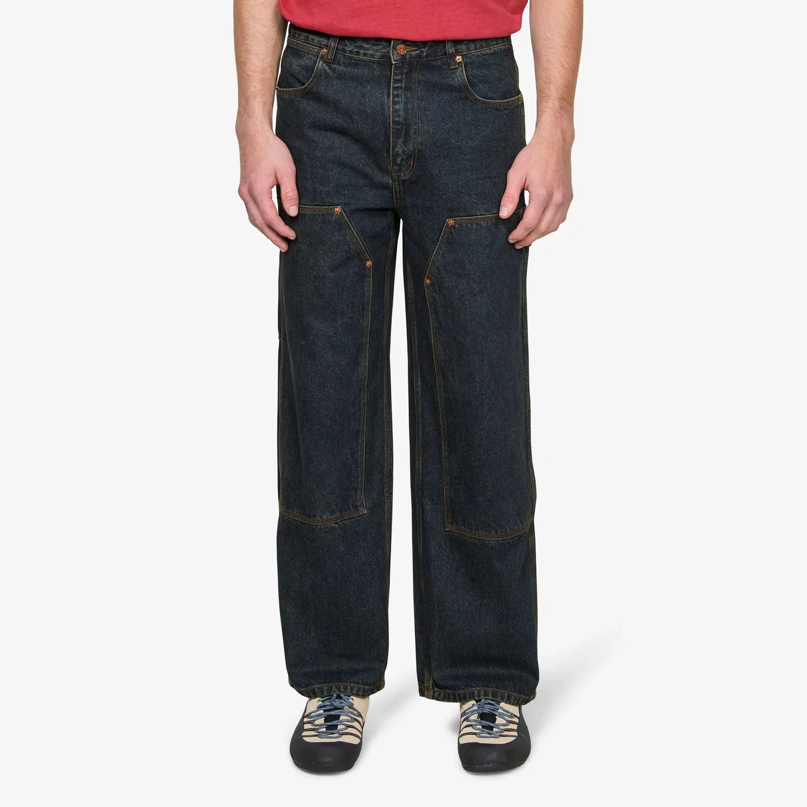 Image of Double Knee Carpenter Pant Dirty Indigo