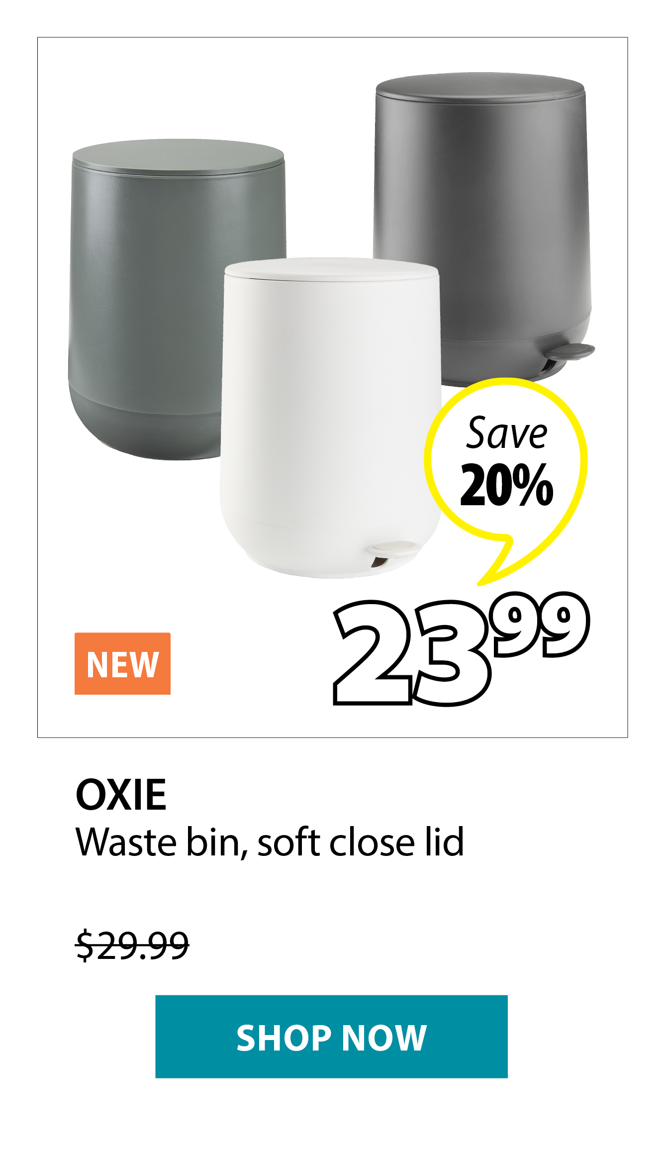 OXIE Waste bin | Save 20%