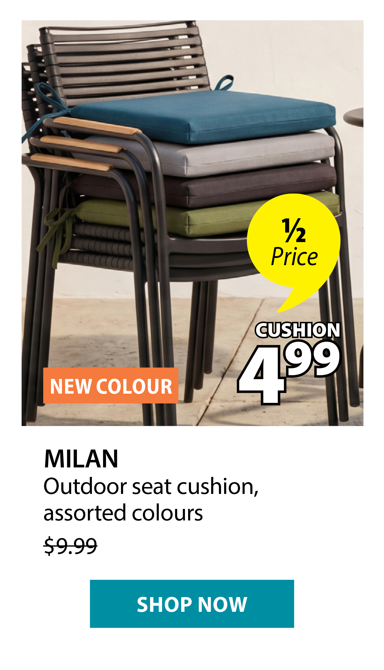 MILAN Outdoor seat cushion | 1/2 Price