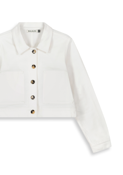 Kristi Organic Cotton Cropped Denim Jacket