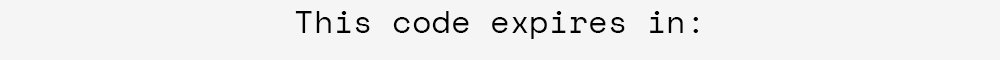 This code expires in: