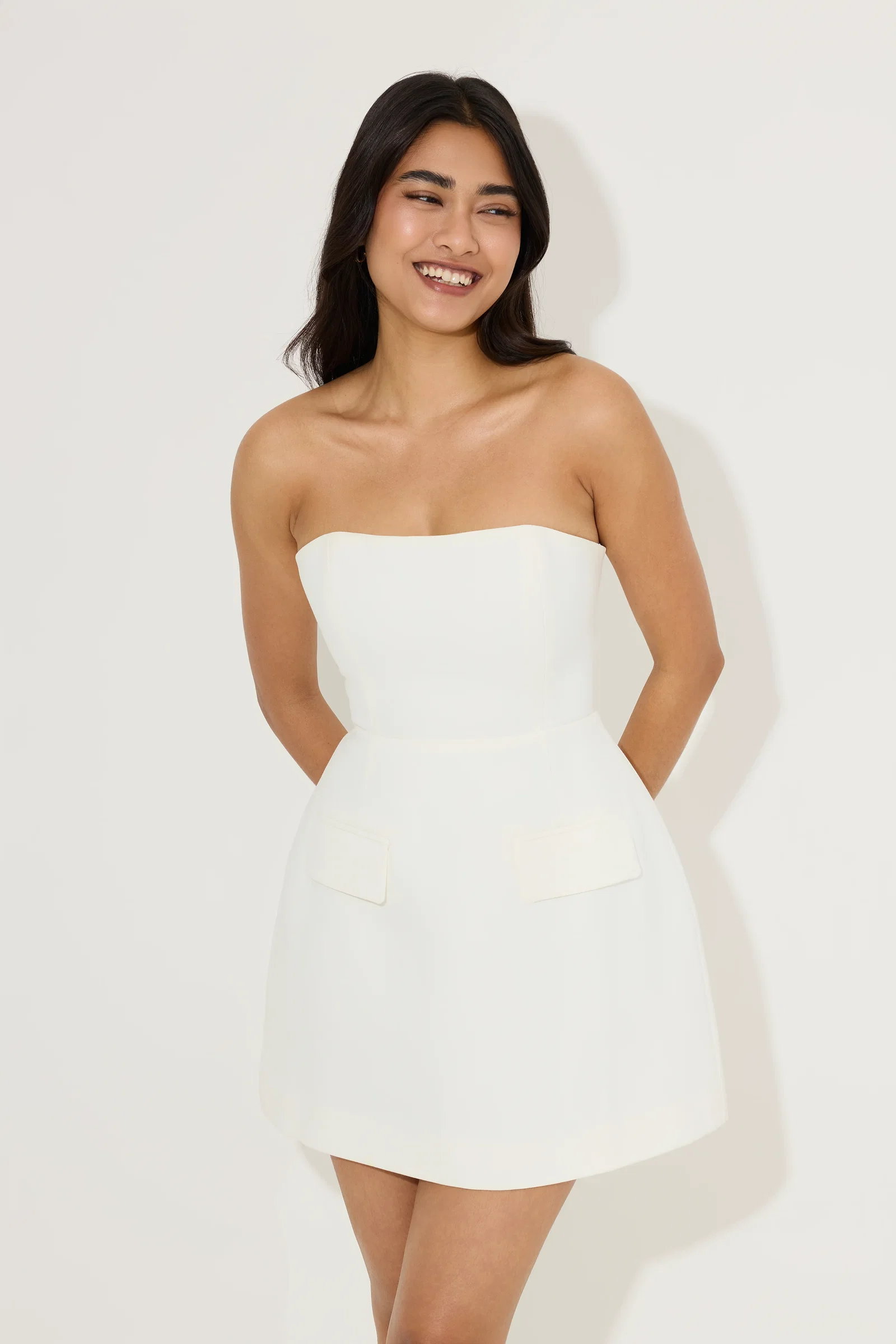Image of Strapless Dress