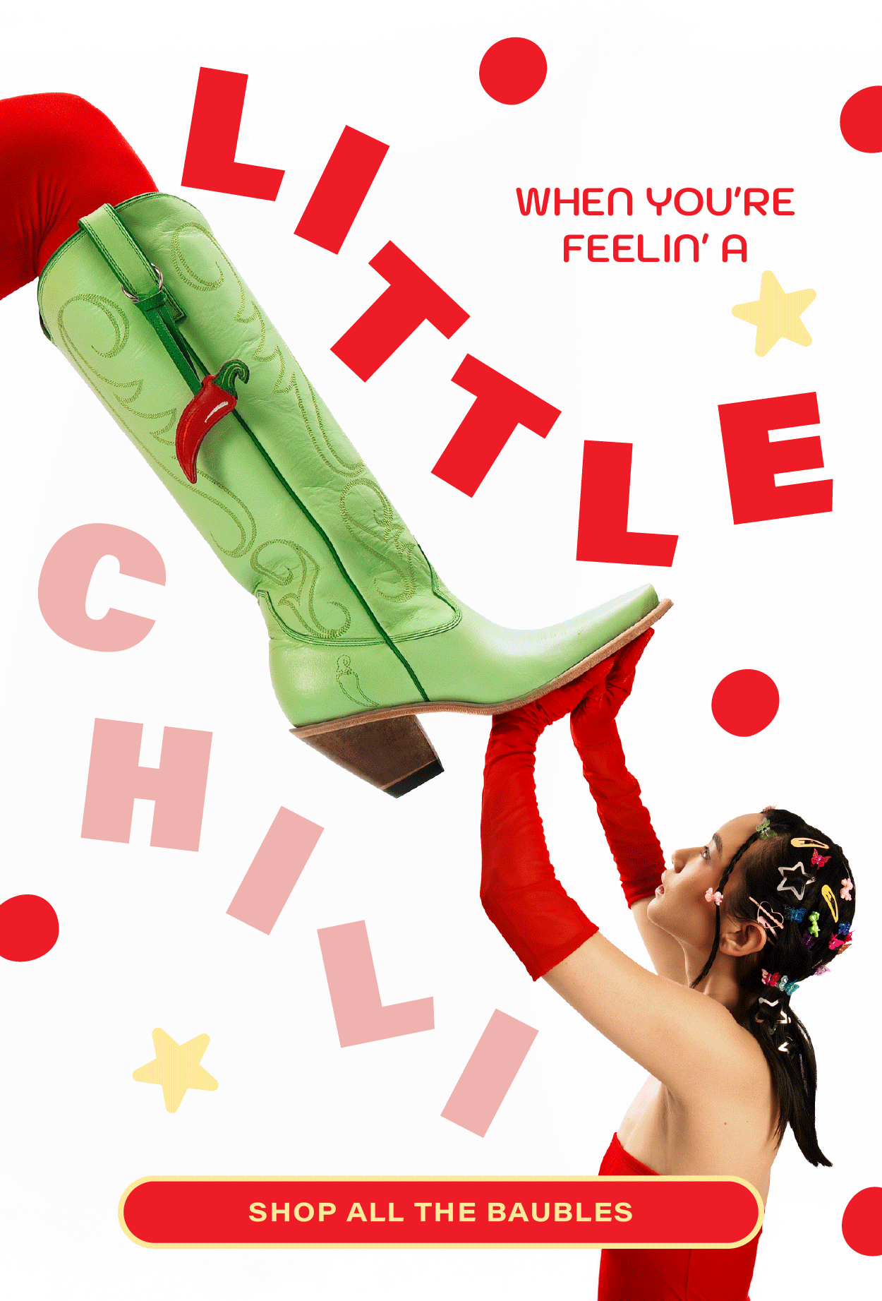 When you're feelin' a LITTLE CHILI: Shop the YKY Bauble Collection