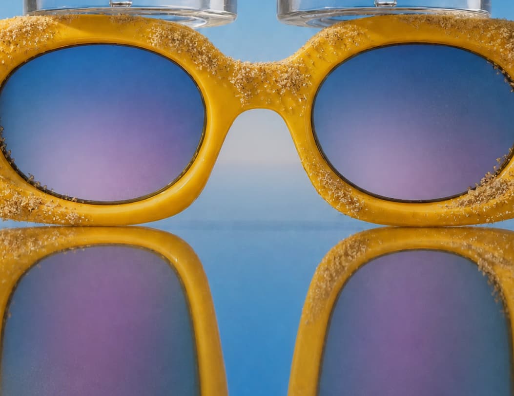 summer lifestyle image of sunglasses