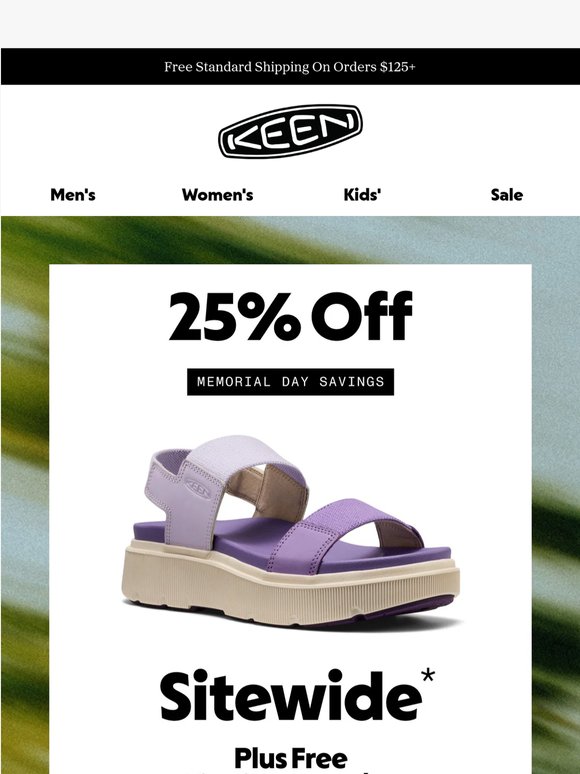 ☀️ 25% Off All-Summer Sandals