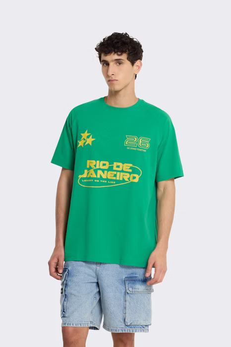 Camiseta casual polinesia camiseta mc futbol hombre