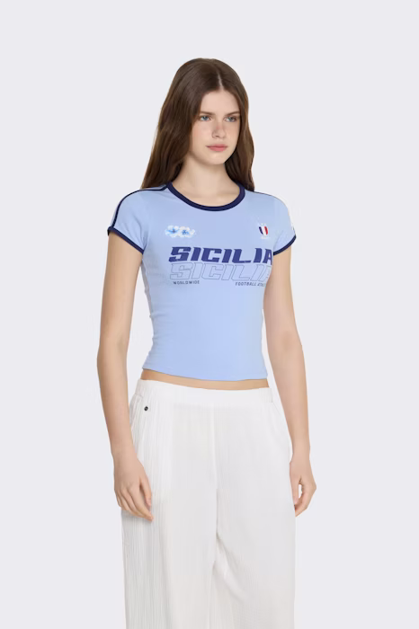 Camiseta casual polinesia camiseta futbol flor mujer