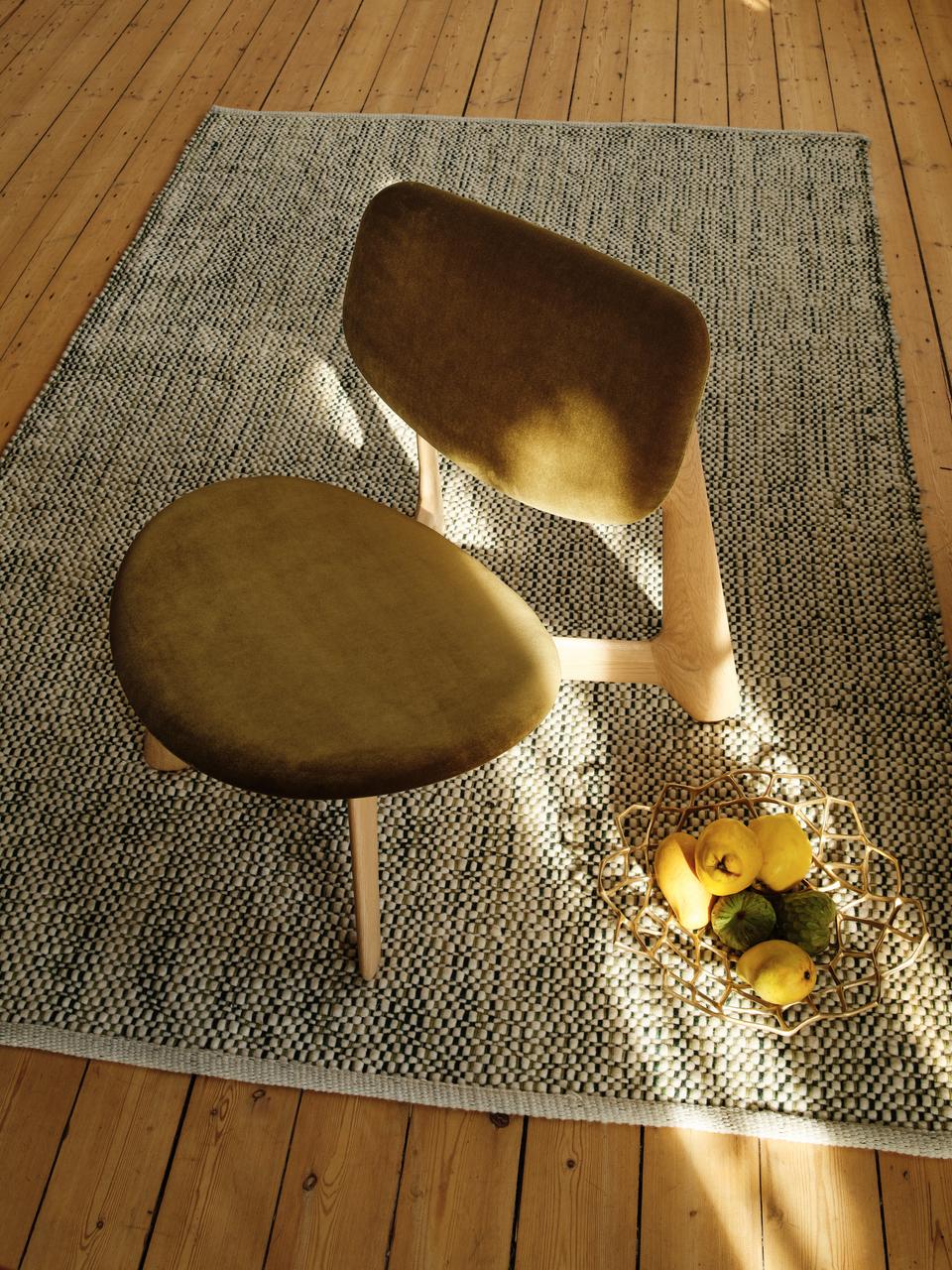 Slab Lounge Chair, Khaki Royal Velvet