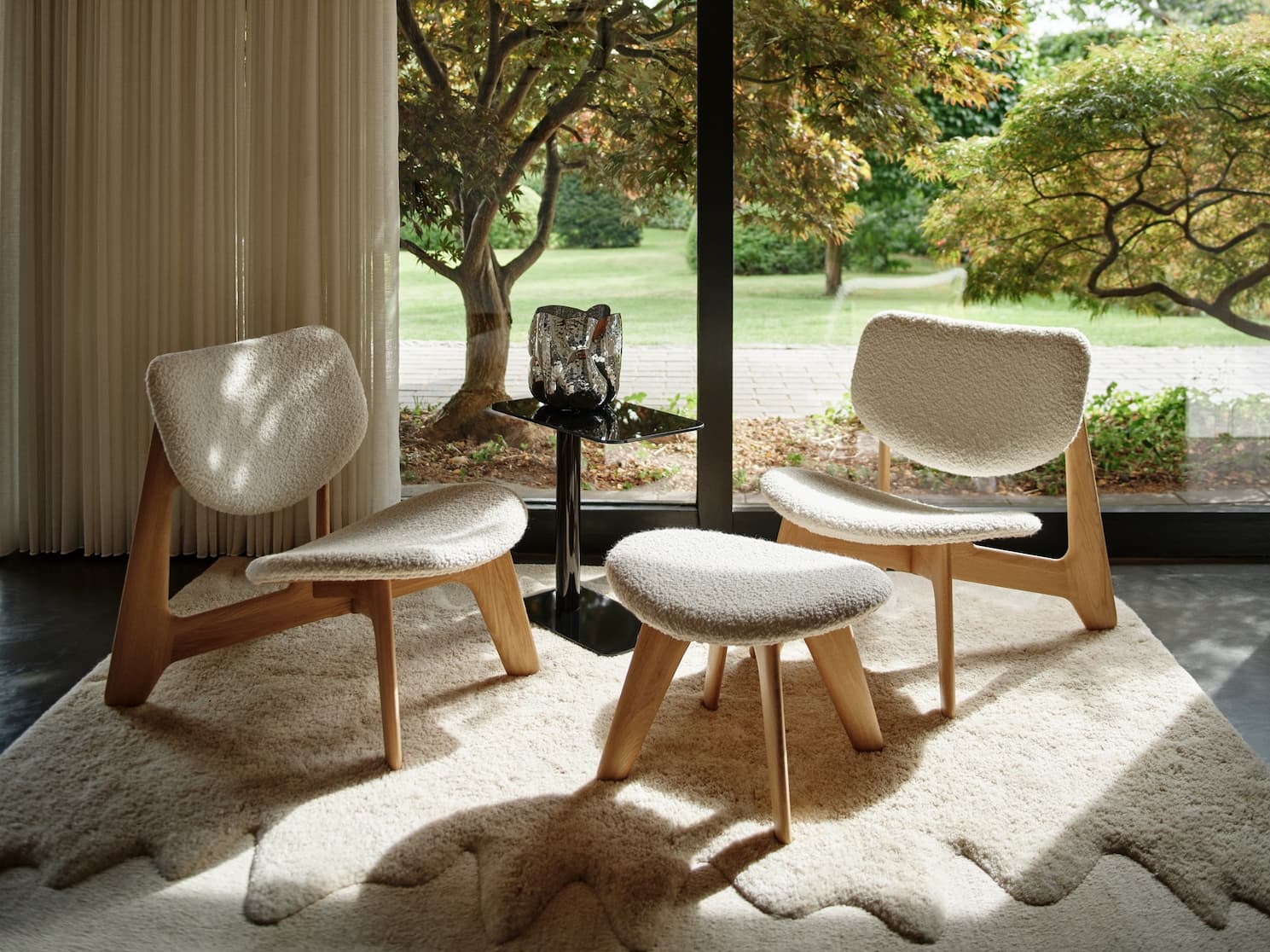 Slab Lounge Chair, Natural Kvadrat