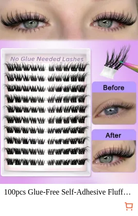 100pcs Glue-Free Self-Adhesive...