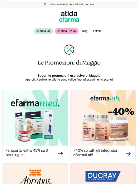 🌼 Scopri le promozioni esclusive di Maggio!