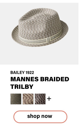 Mannes Braided Trilby by Bailey 1922 