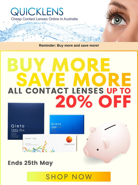 REMINDER! UP TO 20% OFF WHEN YOU BUY MORE & SAVE MORE! 💥