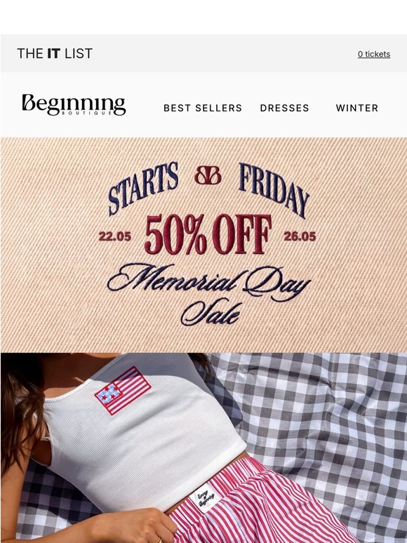 Memorial Day Sale is coming! 🇺🇸