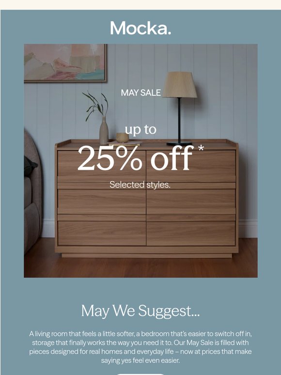 May We Suggest… A Sale Worth Settling Into,
