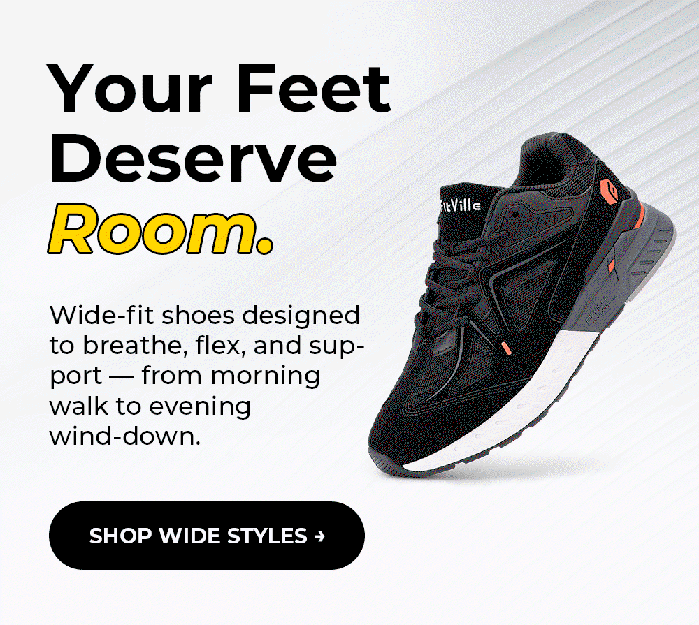 Your Feet Deserve Room.