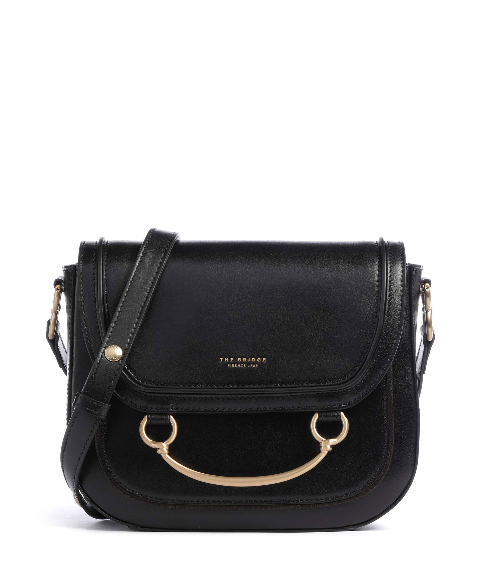 The Bridge Luce Crossbody bag fine grain cow leather