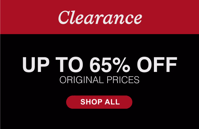 Clearance Up to 65% Off Original Prices | Shop All