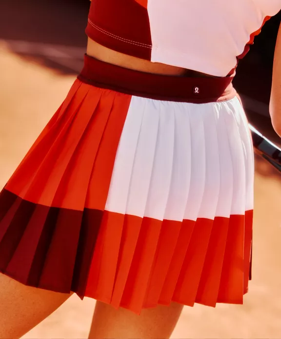 Court Champ Pleated High-Rise Tennis Skirt