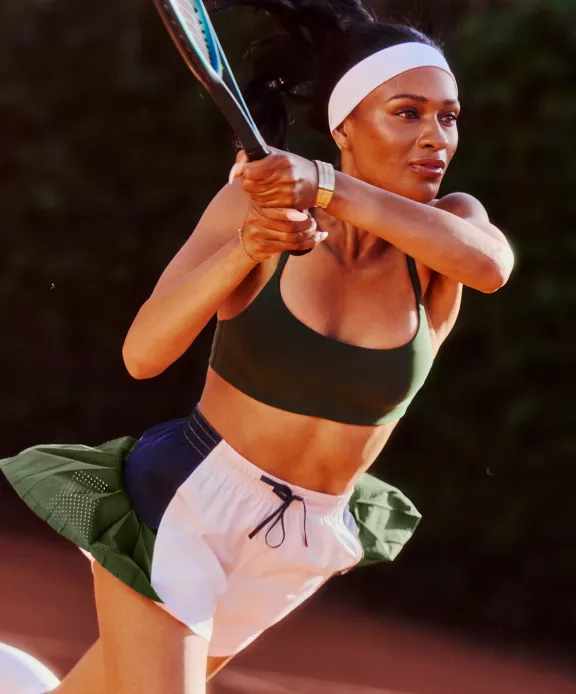 Court Champ Side-Pleat High-Rise Tennis Short 3inches