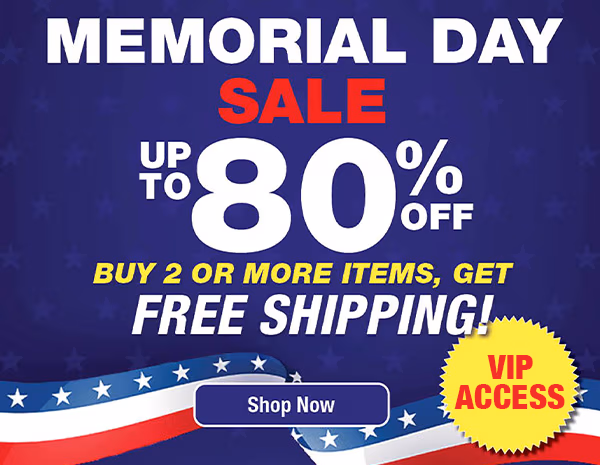 VIP Access Memorial Day Sale up to 80% off