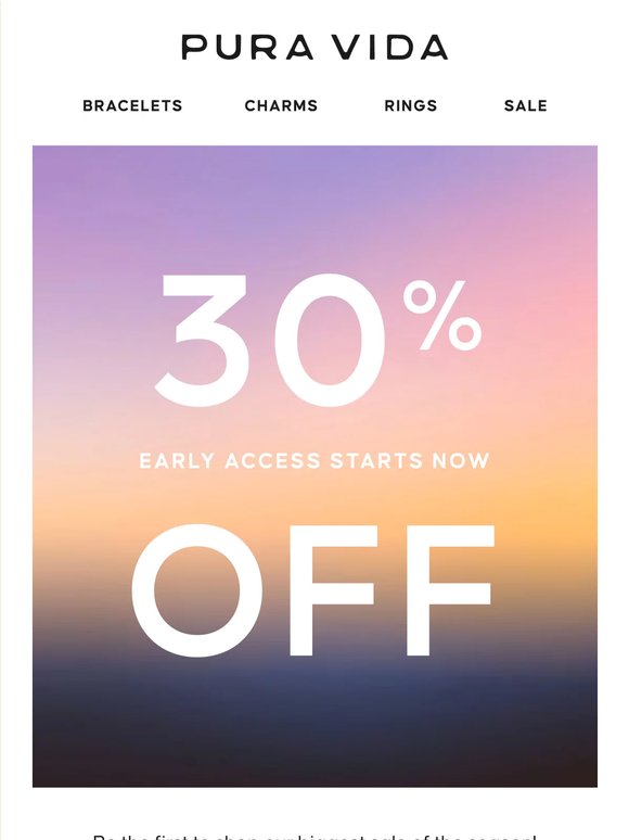 30% OFF YOUR SUMMER STACK ☀️