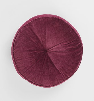 Velvet round cushion