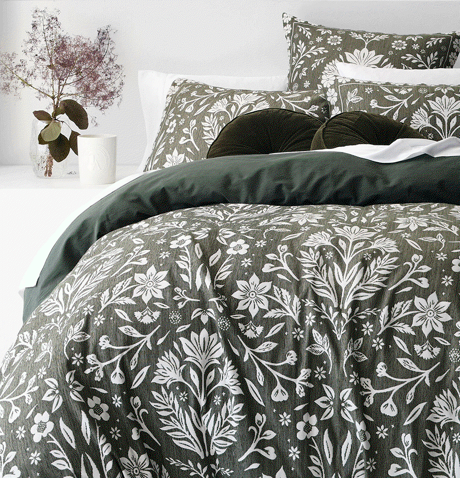Chenille quilt cover set