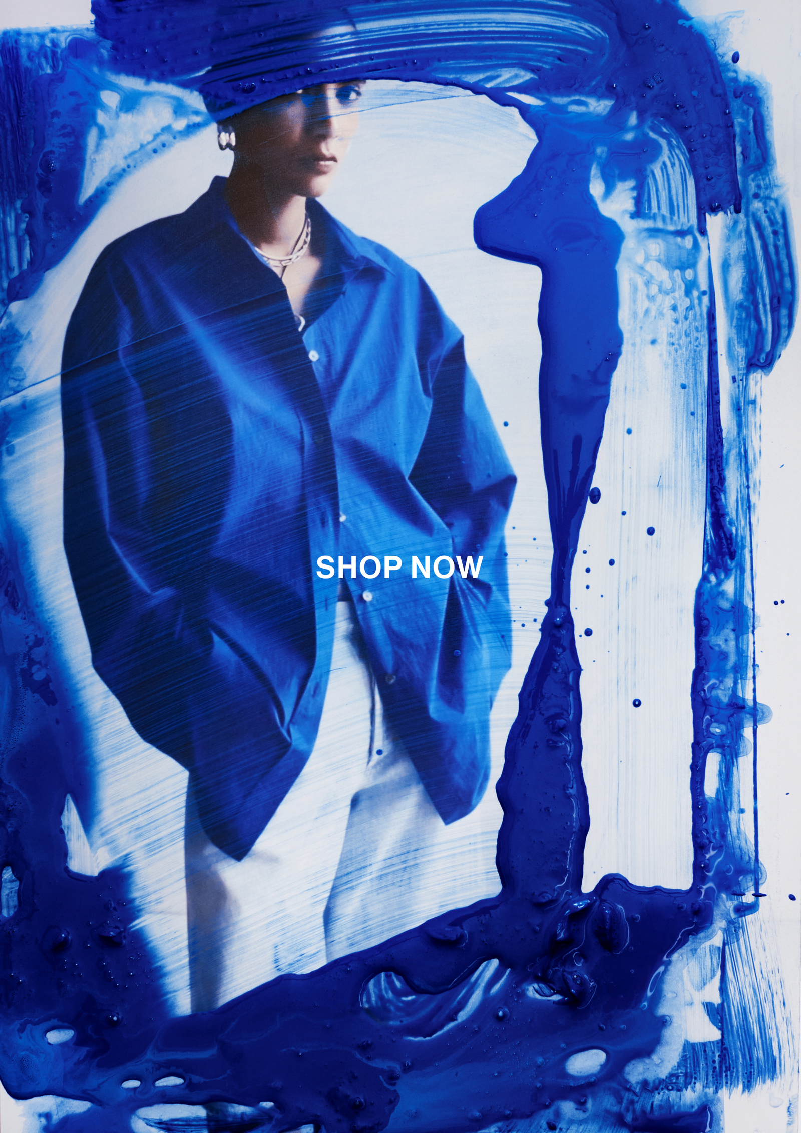 Into Blue: The color defining the season.