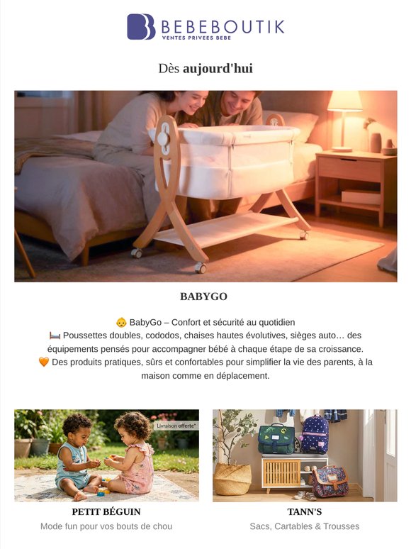BABYGO 👶 le confort malin pour bébé