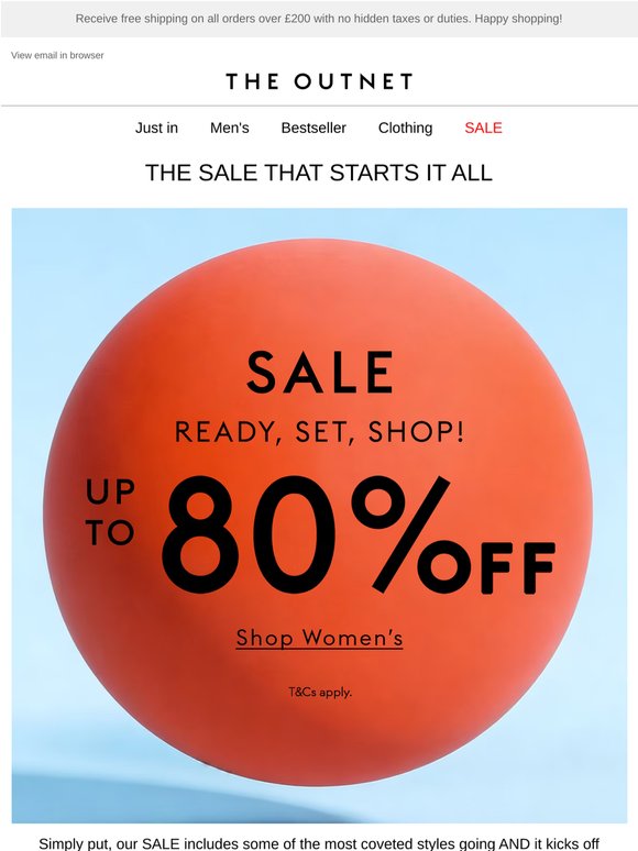 The SALE that starts it all