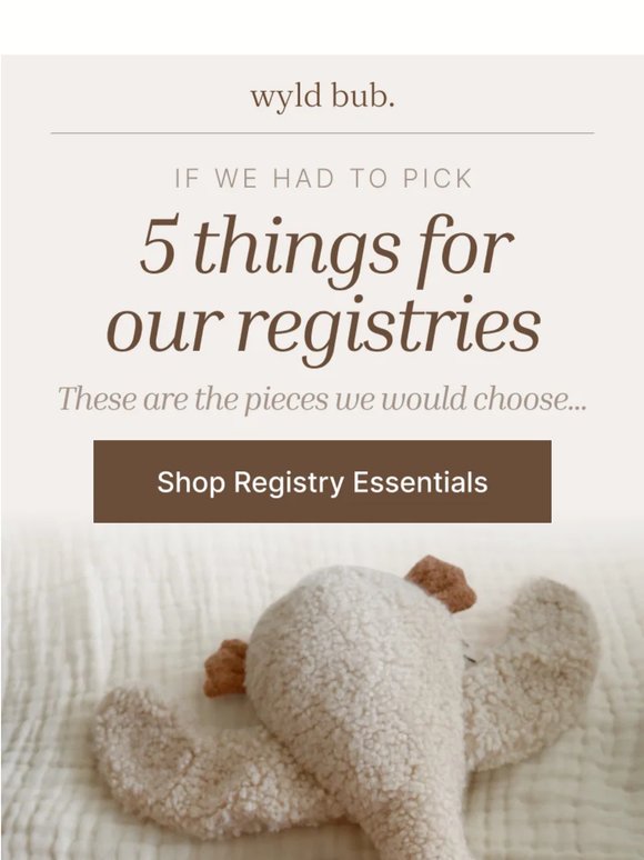 5 pieces worth adding to your registry