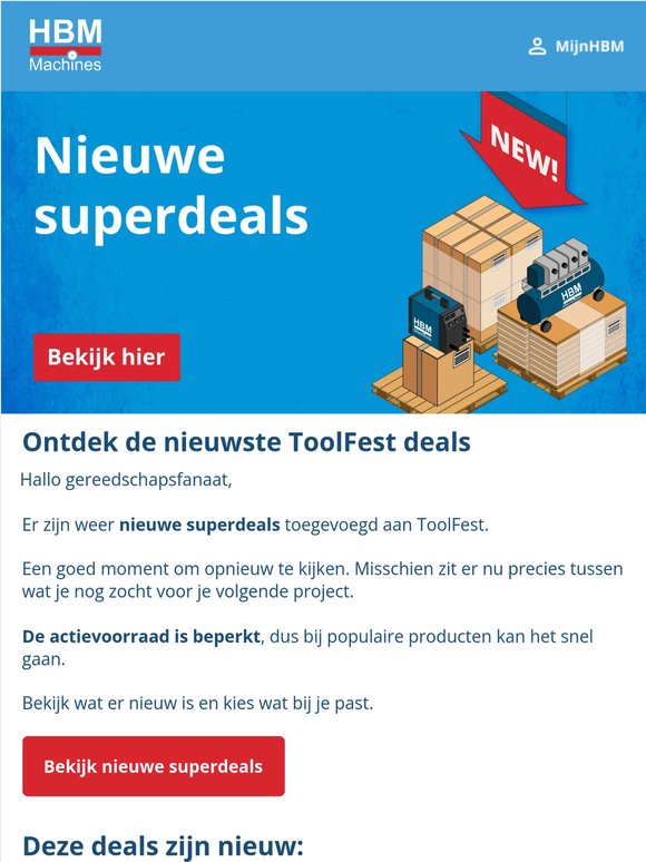 ToolFest: nieuwe deals toegevoegd