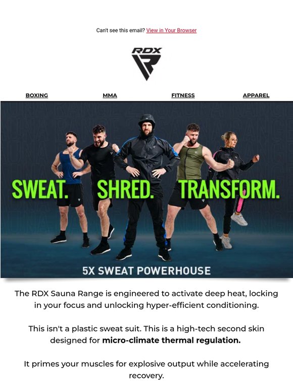 Train More. Sweat More! Time to regenerate faster.