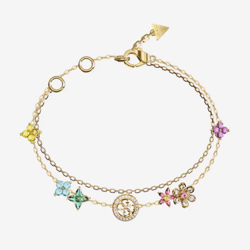 Guess Secret Garden Women's Multi-Color Floral Bracelet