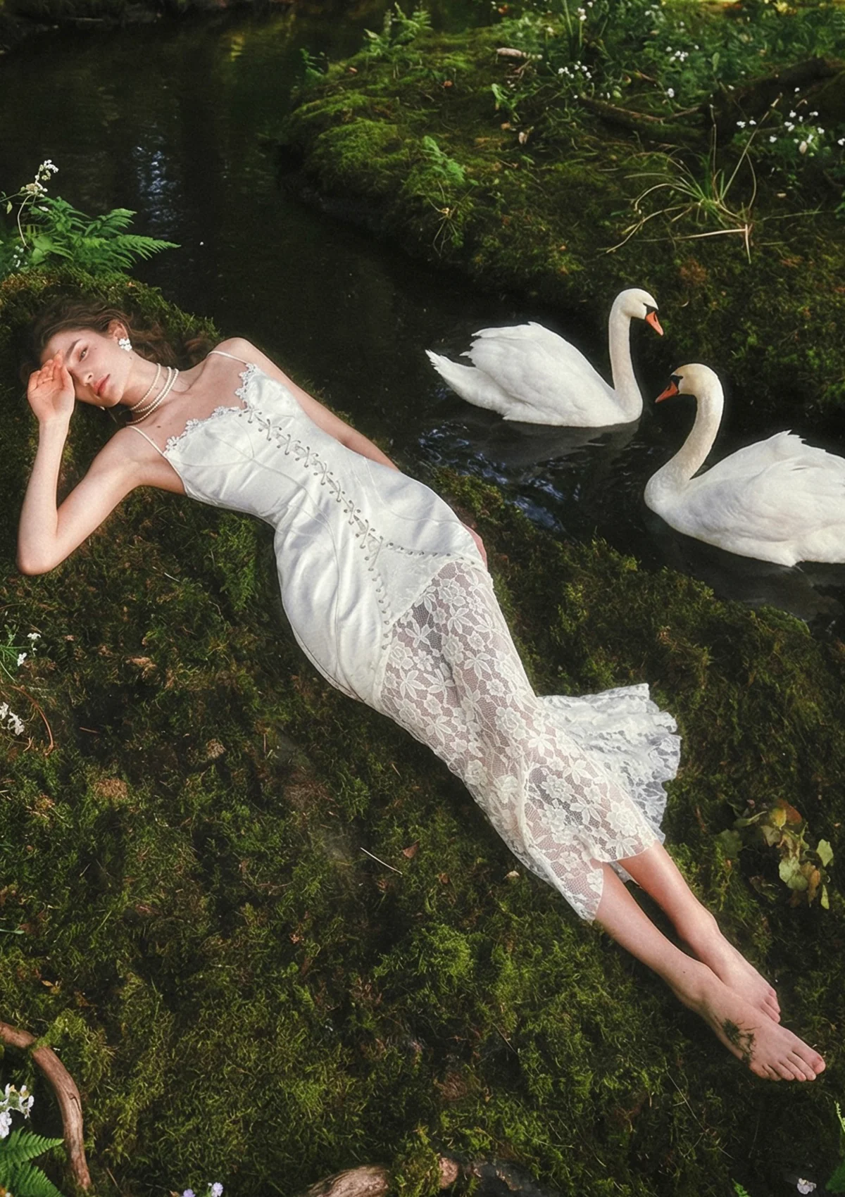 Image of Woodland Swan Dress