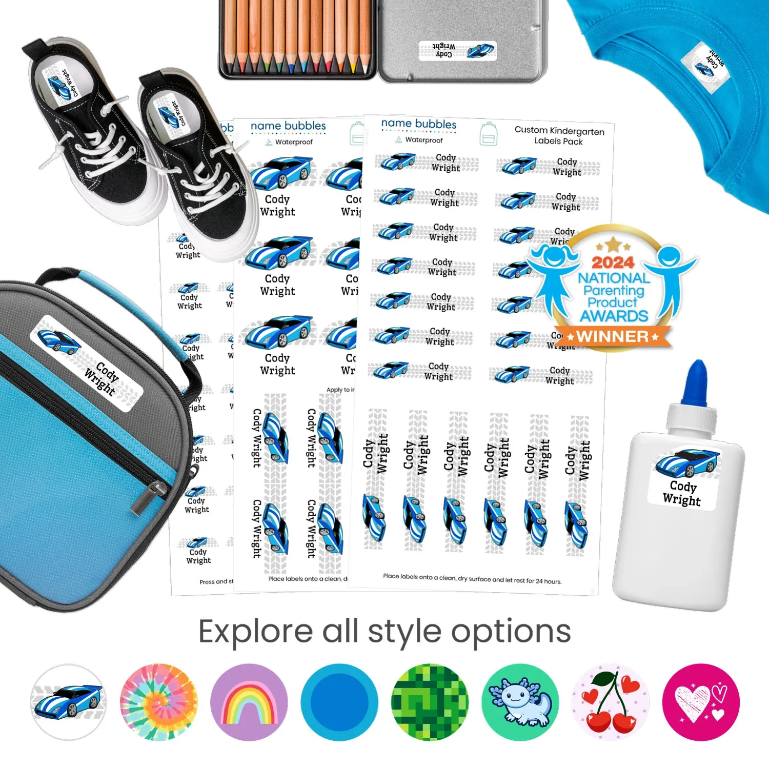 Image of Custom Kindergarten Labels Pack