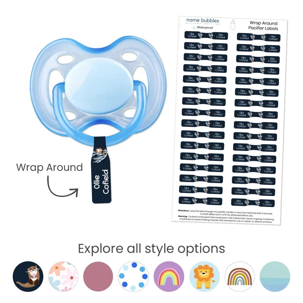 Image of Custom Wrap Around Pacifier Labels
