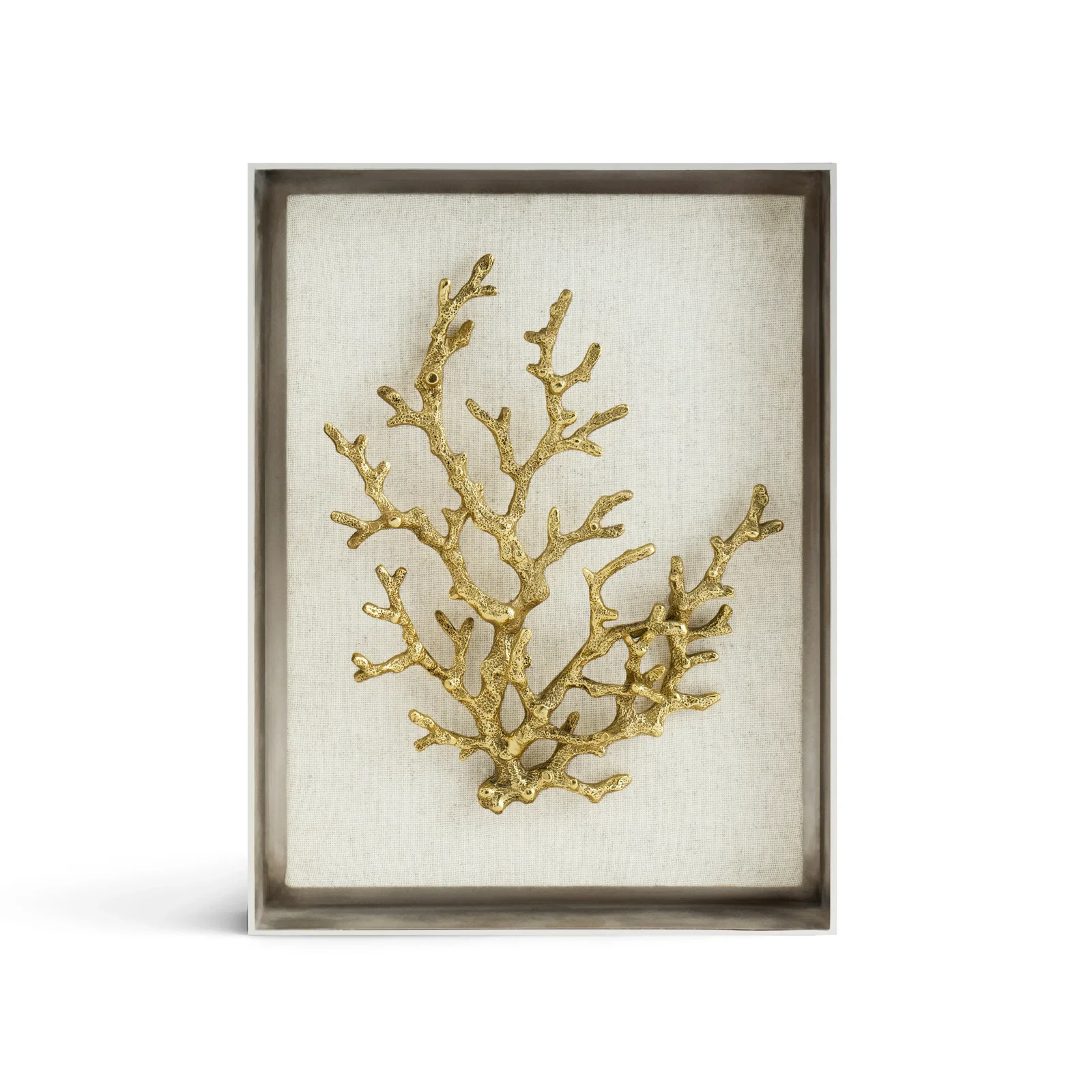 Image of Ocean Coral Fabric Shadow Box