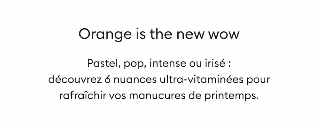 Orange is the new wow
