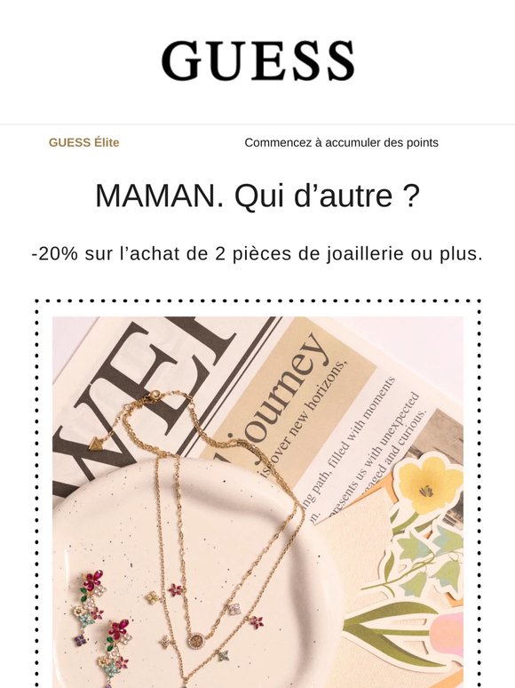 Fête des mères: -20% sur bijoux