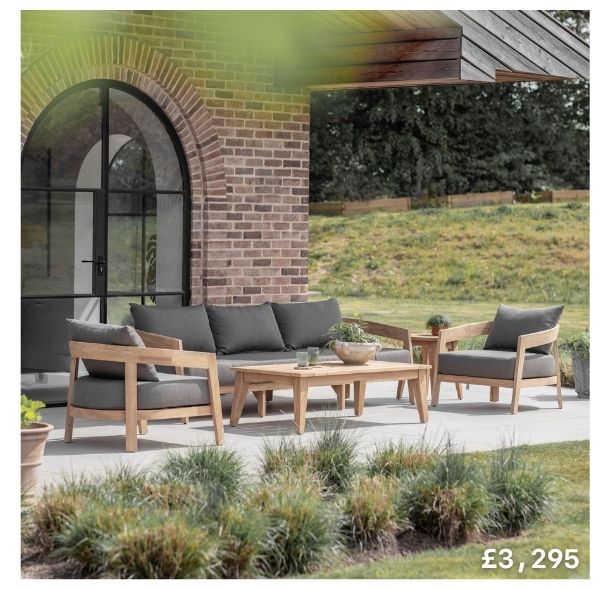 Lindley Reclaimed Teak Garden Sofa Set