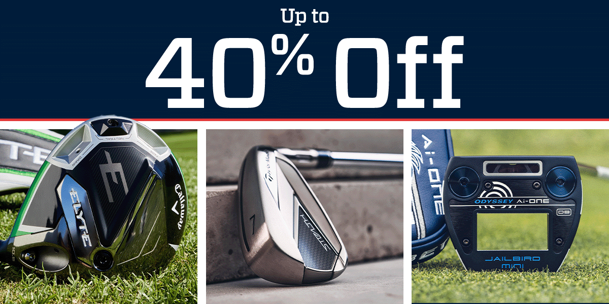 Up to 40% off.