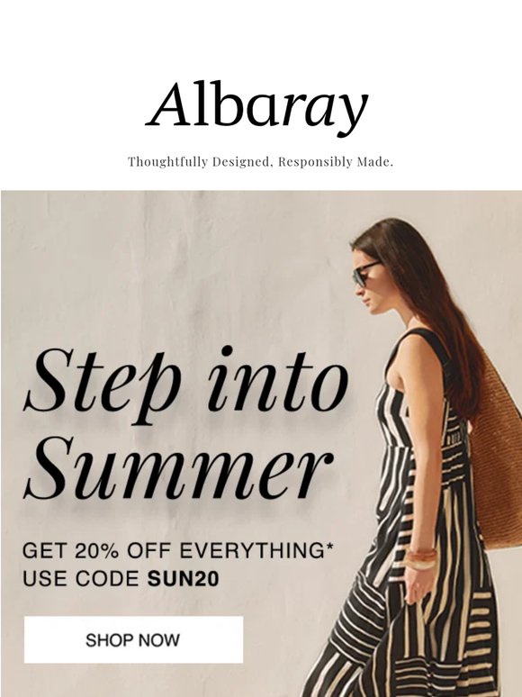 20% Off Everything!*