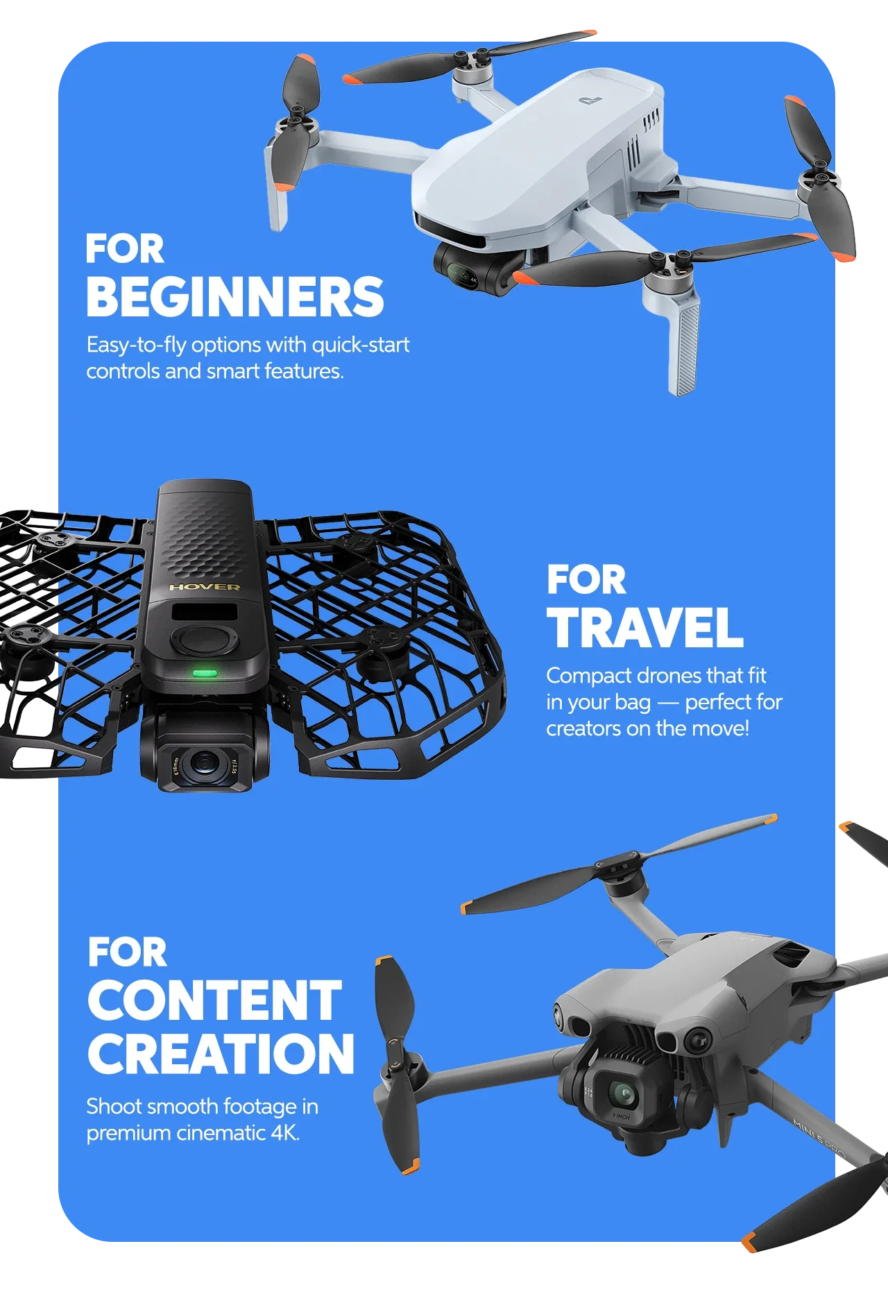 For Beginners, For Travel, or For Content Creation