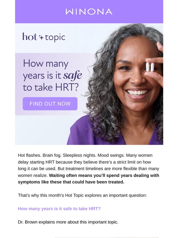 Wondering if HRT comes with an end date?